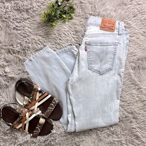 Levi's Blue Straight Leg Boyfriend Jeans size 27